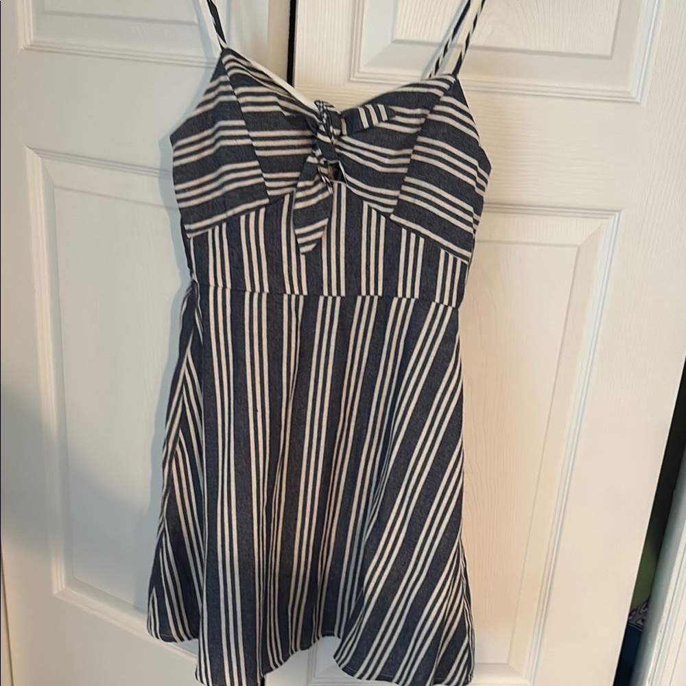 Speechless Black and White Spaghetti Strap Sundress